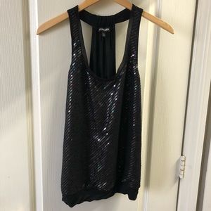 Express Mult-colored sequined tank